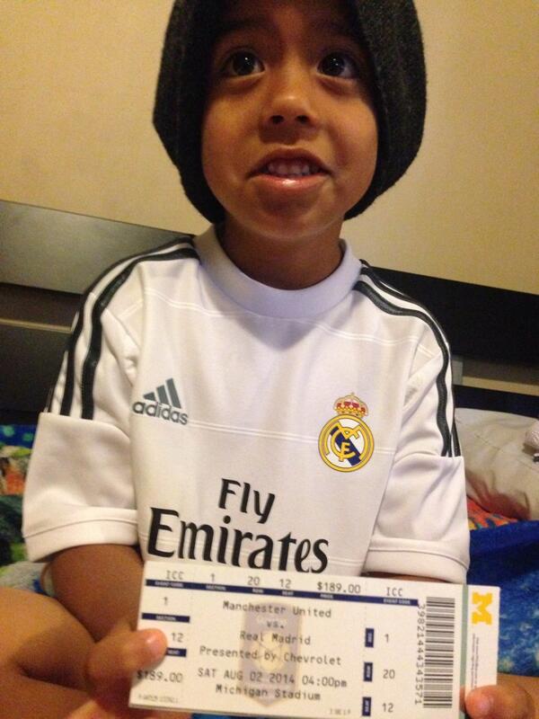 WillGON7's tweet photo. He just got his ticket to see Ronaldo!!!! http://t.co/PvZl0LZ4sG