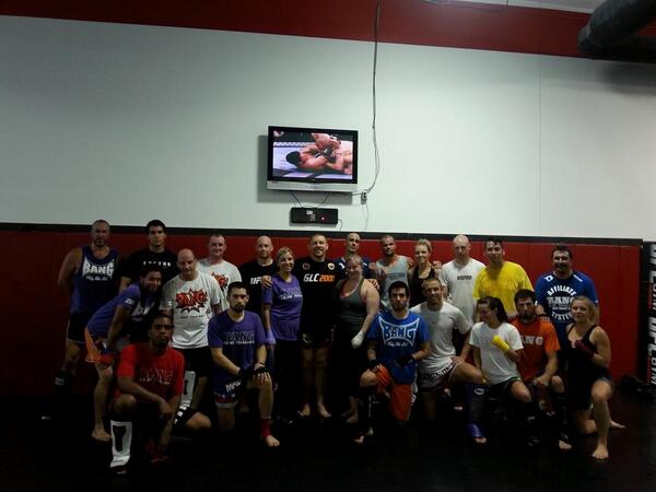 SerialBoxeMMA's tweet photo. @DUANEBANGCOM thank you for the awesome class! @UFCGym http://t.co/LuDw2Z1CSX