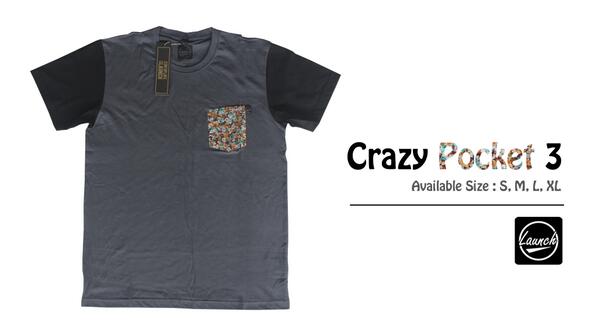 launchwear's tweet photo. Launch. "Crazy Pocket 3" 
Size S M L XL (Limited Stock) Info &amp; Order 085738013543 or PIN 2653FAF5 http://t.co/B6DhWqKIUz