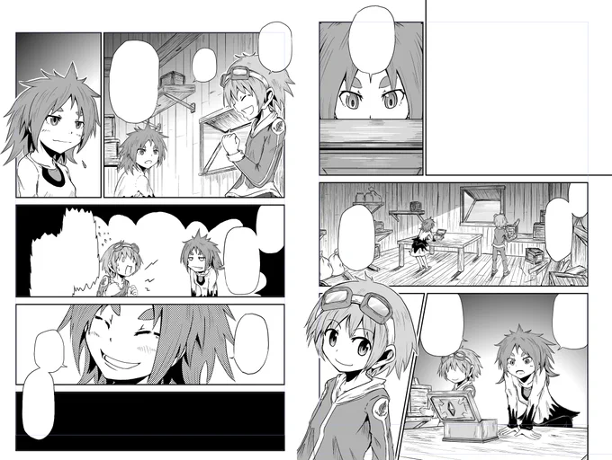 今日の成果。配信やっぱ捗るんじゃ～!あと1コマ描けばこの見開き終わるところまでできた!惜しいけど寝る準備しよう 