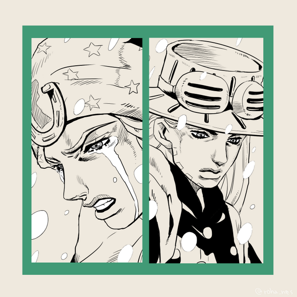 ジョジョワンドロ。お題「七部SBR」。友情への条件。5分オーバー  #JOJO版深夜の真剣お絵描き60分一本勝負 
