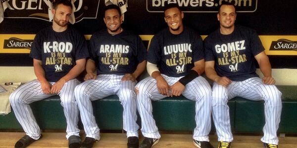 RT for chance to win pair of <a href="/JLucroy20/">Jonathan Lucroy</a> #MyAllStar ticket packages, including free tee! atmlb.com/1riEcwA #whiff