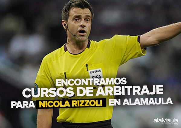 Cursos de #Arbitraje #URGENTE para Nicola Rizzoli! Eso fue PENAL alamau.la/EscuelasdeArbi…