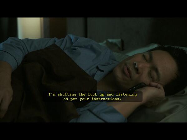 JohannPryce's tweet photo. I'm shutting the fuck up and listening as per your instructions. http://t.co/RMbSWJdlYa