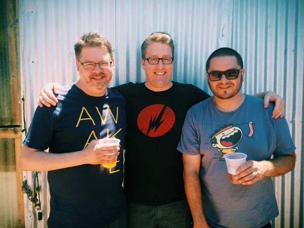 meleeconvergent's tweet photo. The men behind @SacBaconFest ! Thanks for the #BLTweek Farm Tour gentlemen! Next stop  #berryessabrewery http://t.co/NGpytawra3
