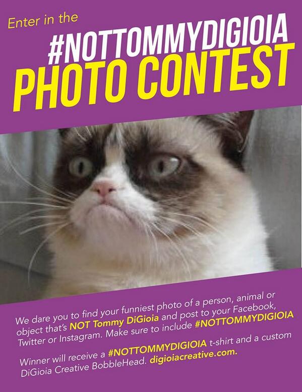 DiGioiaCreative's tweet photo. We dare you to find your funniest photo that’s NOT Tommy DiGioia. Make sure to include #NOTTOMMYDIGIOIA http://t.co/0sZBCCiYte