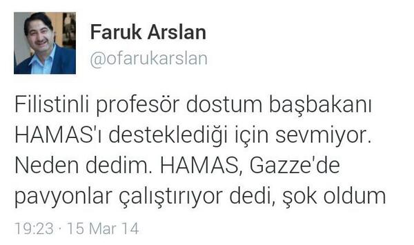 Filistin Halkı'nın ve HAMAS'ın F.Gülen Örgütü'ne ve bu iftiracı şahsa dava açmasını isteyenler paylaşsın! ÖNEMLİ ! RT