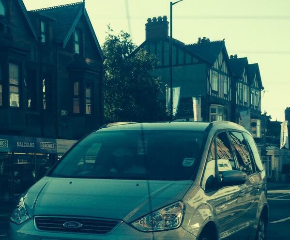 Rbennie's tweet photo. @IanJamesPoulter @WestwoodLee new wheels Poults?! #fordgalaxy #goingupintheworld http://t.co/dwUJSSDTpN