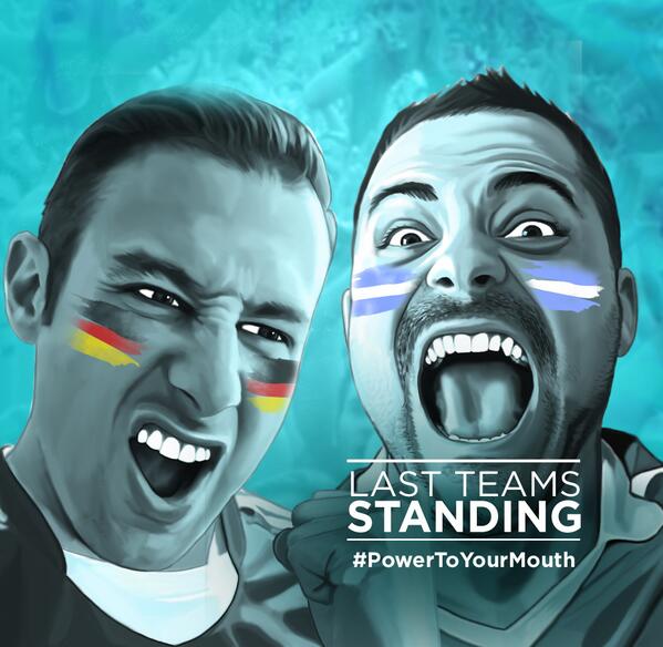 ListerineGlobal's tweet photo. Here we go: Two teams. One final match. Winner takes all. #ARGvGER #WorldCup http://t.co/R8y9Juw7Ji