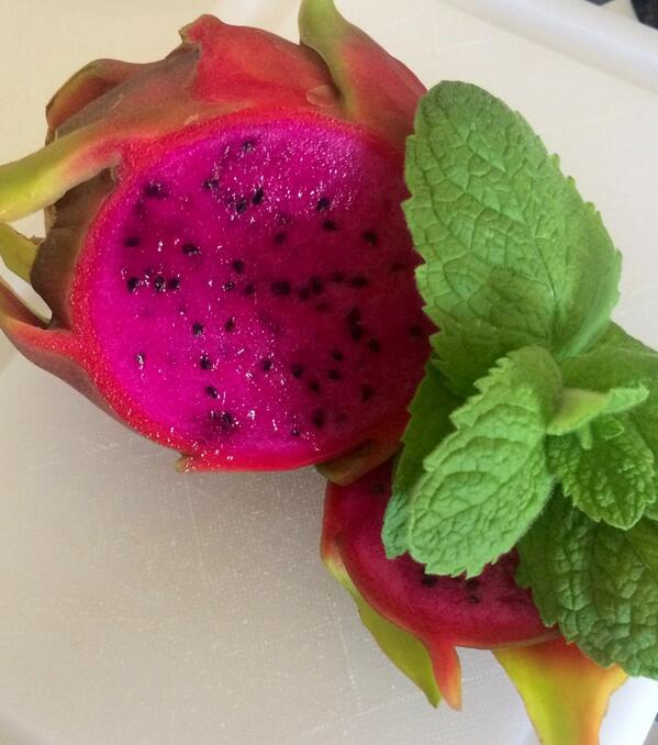 Dragon fruit and apple mint meet tequila , when agave and crushed ice show up it's going to be a party. #siplongbeach