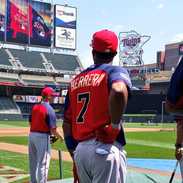 Rockies's tweet photo. .@rosellherrera will represent the #Rockies today at the All-Star Futures Game in Minnesota. BP time: http://t.co/cSvWme0HRP