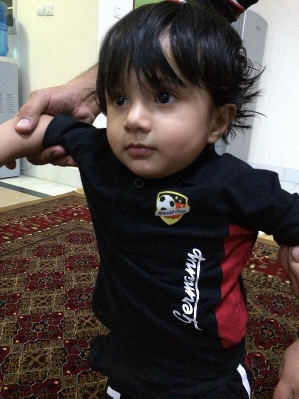 Addo210's tweet image. Germany's youngest supporter :-) #WorldCupFinal #ARG #GER #WorldCup2014 #WorldCup