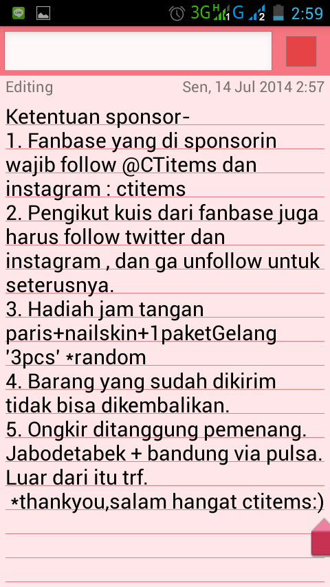 CTitems's tweet photo. @SyahnazBilly_FC ketentuan sponsor dan fanbase. Read okay;) http://t.co/R0zWzL1Ge3