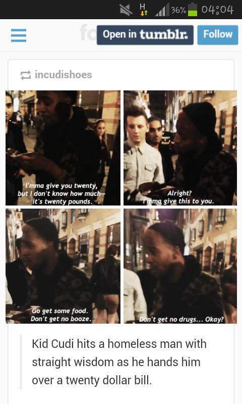 KiDCuDi's tweet photo. “@gozdekaradagg: @KidCudi we are so proud of you.You are a hero bro... :)) http://t.co/XpUbUy9hWY” all love, just doin Gods plan :)