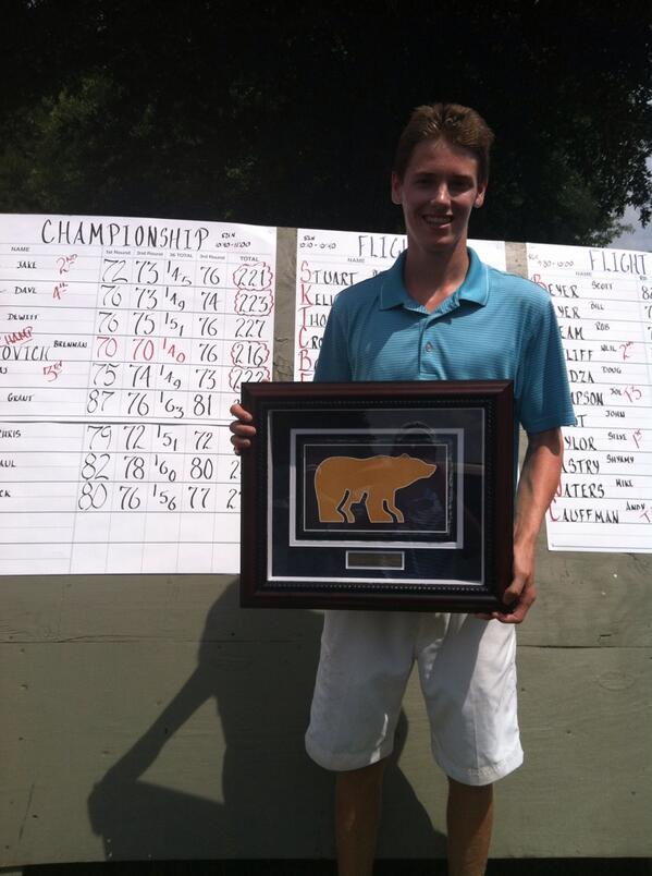 LSGCPro's tweet photo. Congrats to Brennan Bogdanovich Men's Club Champ!  And all our flight winners. http://t.co/b9fPTg5YAo