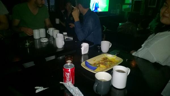 <a href="/tejucole/">Teju Cole</a> 98th minute, drinking beer guised as tea/coffee in honor of the Ramadan month in Jakarta, Indonesia.