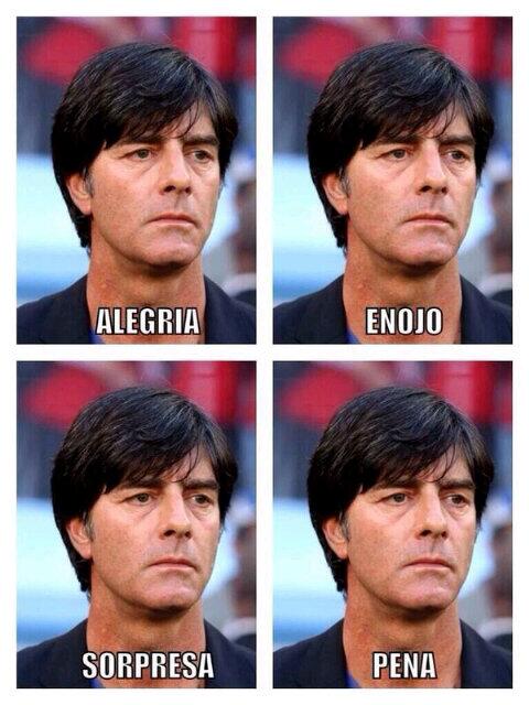 Estas son los rostros de la pasión de los Alemanes... #GERvsARG