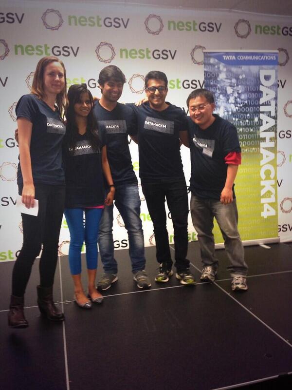 tata_comm's tweet photo. Still a big result yet to be decided tonight but these are our #datahack14 winners http://t.co/ITgK0DcqqT