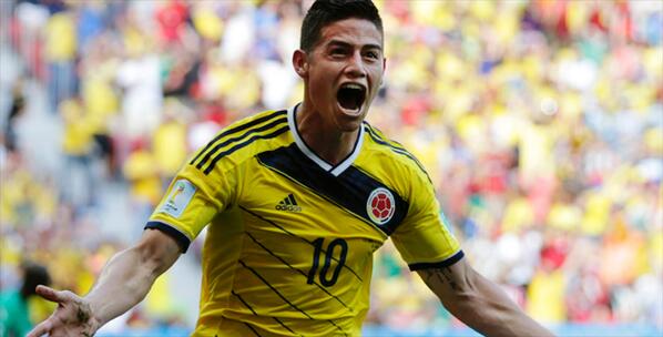 elheraldoco's tweet photo. ¡Grande James! Se consagra máximo goleador del Mundial 2014 http://t.co/0ppj9Ef26W http://t.co/kYPC6pNmHv