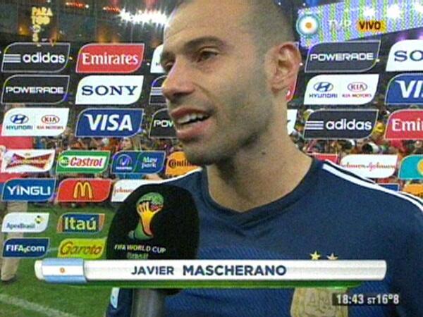 "<a href="/C5N/">C5N</a>: #ARGvsGER: <a href="/mascherano/">Javier Mascherano</a>: "El dolor es inmenso. Hemos dado todo, hoy nos vaciamos" "