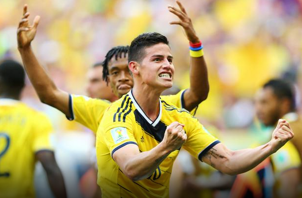 BleacherReport's tweet photo. Colombia’s James Rodriguez is the 2014 World Cup Golden Boot winner http://t.co/4cNbJgqJNk http://t.co/yj2VBL1sQv