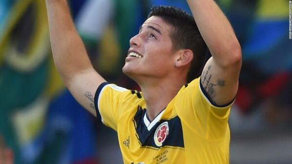 CNNEE's tweet photo. El colombiano James Rodríguez, goleador del Mundial. http://t.co/53RY0TGSeg #CNNBrasil2014 http://t.co/6zssOV32VZ