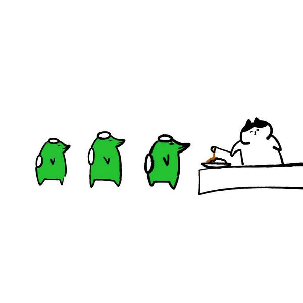 study__study's tweet photo. カッパさんにカレーを作る https://t.co/Hcf2Xw6wIg