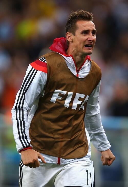 Klose! Piala Dunia terakhir dan top scorer Piala Dunia sepanjang sejarah! #GermanyNT #WorldCup #GERARG #RESPECT