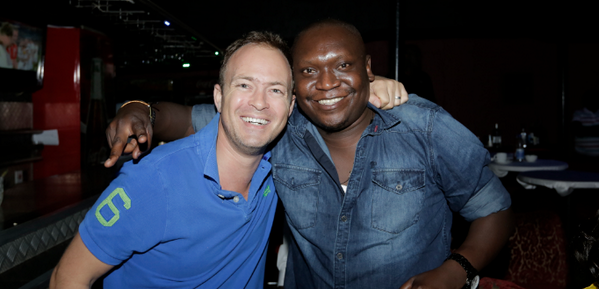 mtnug's tweet photo. #MTN Chief Marketing Officer Ernst came to support his favorite WC team. Here is a photo he took with #idringp. http://t.co/Pf6fHfCxNJ