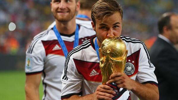 FIFAWorldCup's tweet photo. Mario Gotze: Scoring the #WorldCup winner is an “unbelievable" feeling @DFB_Team - http://t.co/x3iIkyqBZU http://t.co/TYWYgmXamU