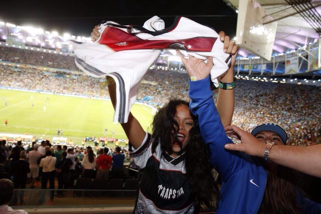  Germany spent the night partying with Rihanna after winning the World Cup [Pictures]