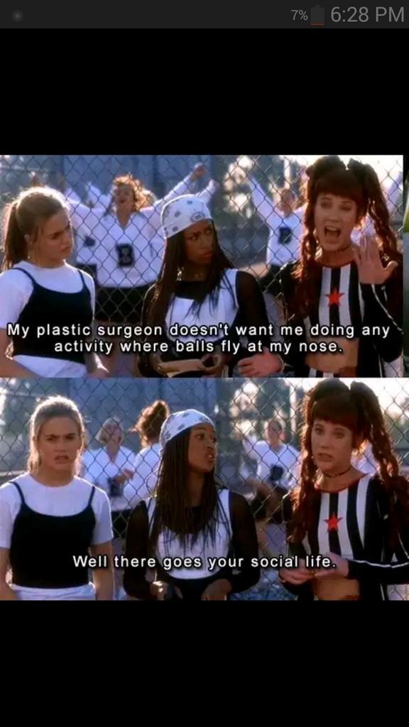 immadits's tweet image. Best line in the movie #clueless #flyingballs #plasticsurgery