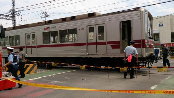 話題の鉄道tweet على تويتر 現場 画像集 東武スカイツリーライン 東武伊勢崎線 北越谷 大袋駅間で人身事故 7月14日http T Co Qngbosaq Http T Co Hpmporf8sn