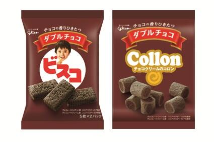 それがこの商品、「ビスコ<ダブルチョコ>」と「コロン<ダブルチョコ
