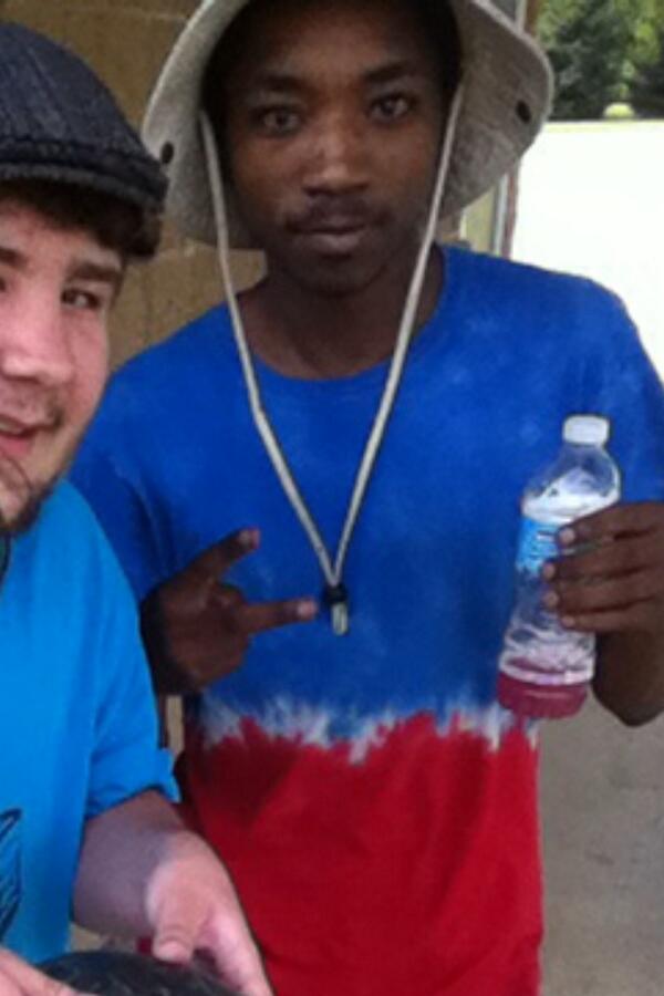 Hopoptutamus's tweet photo. This nigga @basedniglet look like he about to karate chop a bitches neck http://t.co/K4B1BzAy5y