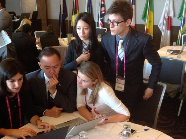 RussiaY20's tweet photo. Eugenia is at the epicenter of global citizenship conversation! Making the world more accessible for us all! #y20aus http://t.co/xWzWPp8LSp