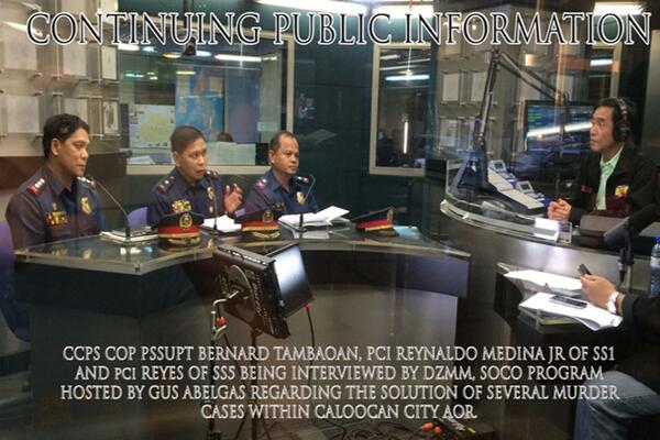 Continuing Public Information thru Radio Station DZMM SOCO Program Hosted by Gus Abelgas
