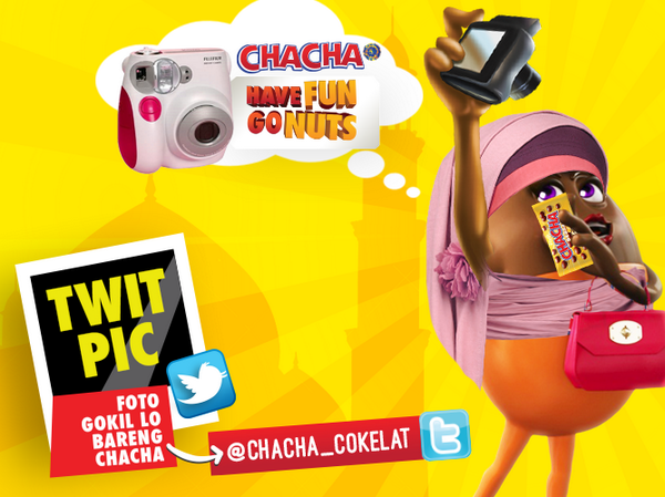 ChaCha_Cokelat's tweet photo. Selamat berbuka puasa, Girls! Sdh twitpict foto gokil brg pack ChaCha belum? Ditunggu sampai 17 Juli ya! #HvFunGoNuts http://t.co/Lsg5GkrRJX