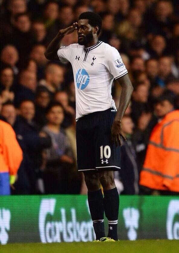 Adebayor is expected to depart hospital today after contracting malaria and will miss next 7 days of training. #THFC