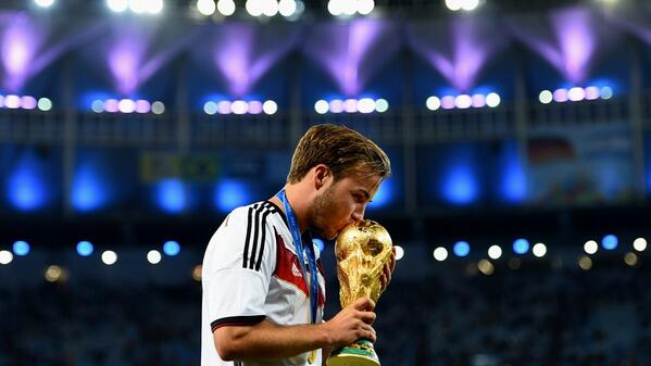 FIFAWorldCup's tweet photo. .@MarioGoetze to FIFA: "Andre put in a superb ball &amp; then somehow the ball was in the net" - http://t.co/x7e8hp8kf0 http://t.co/Z7tKBIs4yt