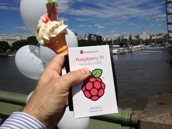 BenScarb's tweet image. Thanks @element14 !  Lovely ice cream too :) #ExtraRaspberry