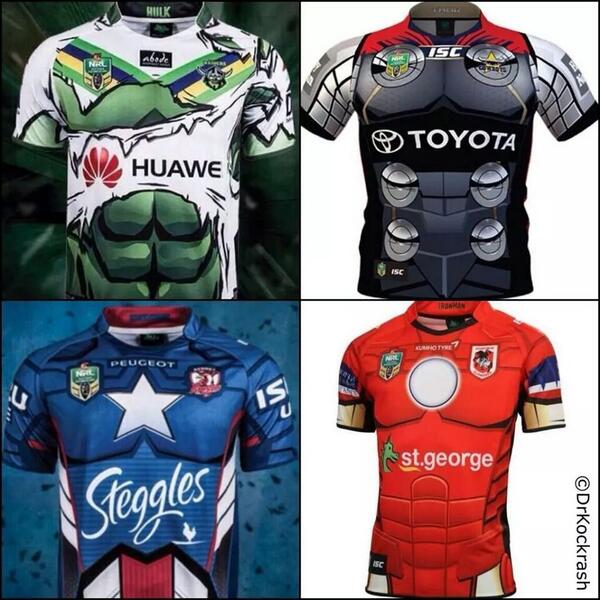 ট ইট র シークレット アジアンマン オーストラリアとニュージーランドのラグビーリーグチームのナショナルラグビーリーグがマーベル コミックのヒーロー達とコラボしたｔシャツを発表 Nrl X Marvel Http T Co 6hbwudxyx0 Nrl Iscmarvelheroes