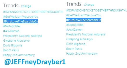 alterTaytay's tweet photo. Lagi na lang trending ang #PureLove, @Mscathygonzaga ! :)
@Arjonatics @arjoatayde #PureLoveTheSearchIsOn http://t.co/pV4lLXXdgv