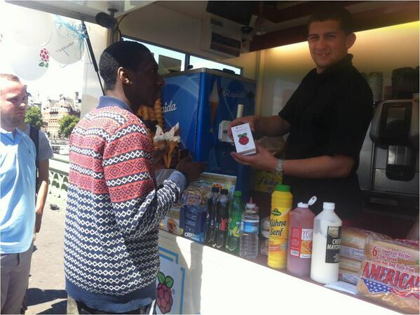 element14_Avnet's tweet image. You like #ExtraRaspberry with your ice cream? get to Westminster Bdg before 1.30  #RaspberryPi