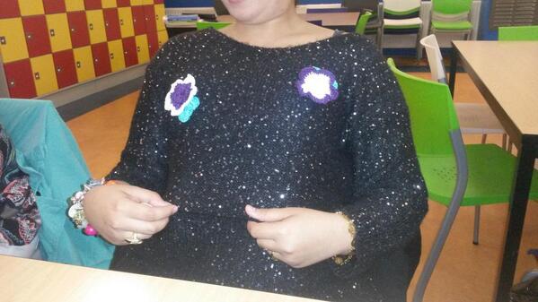 Norbaya heeft voor iedereen super mooie broches gemaakt! Wat een creativiteit. Norbaya bedankt.