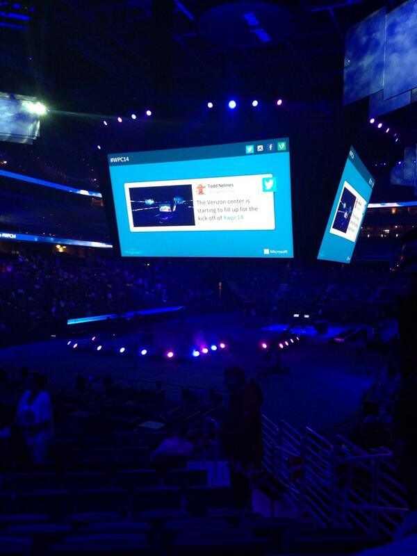 SQLBIAly's tweet image. Lets be on the big board! #WPC14 @Thom_BI_Cubed