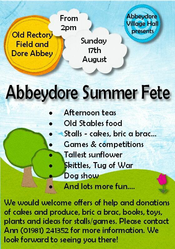 We had a fantastic Ceilidh. Next it's the Village Fete. Sunday 17th August. #herefordhour