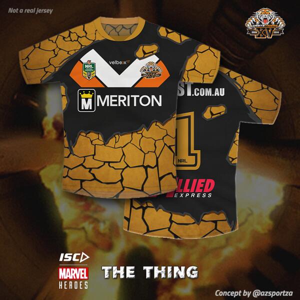 west tigers superhero jersey