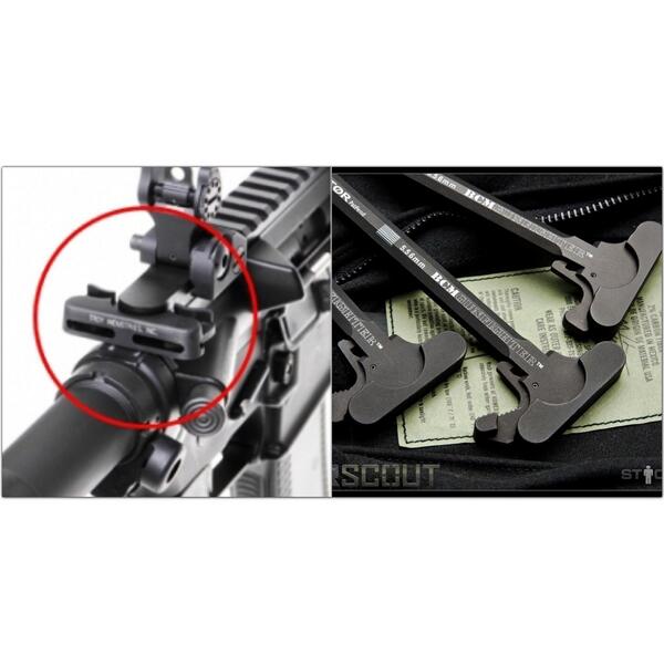 銃 用語紹介bot コッキングレバー 槓悍 主に拳銃以外の銃器に備えられている初弾の装填を行う際に操作する部分 このレバーを手動で引くことで弾倉から薬室に初弾が装填され射撃可能状態になる またm16系統ではチャージングハンドルと呼ばれる Http T Co