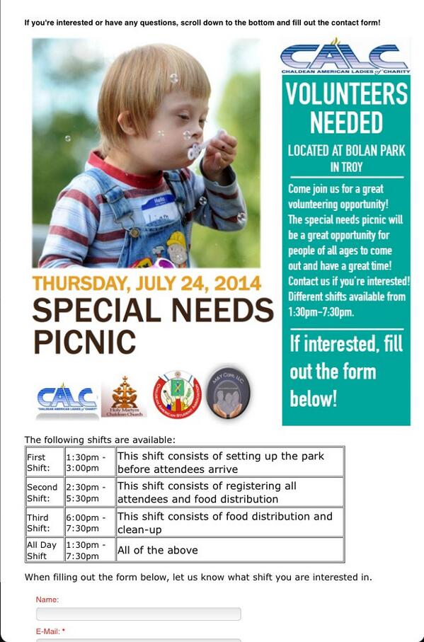 OU_CASA's tweet photo. ⚠️GREAT VOLUNTEER OPPORTUNITY🚧

Special needs picnic! We need your help guys!! Sign up here!!

http://t.co/JgTVpNjjAw http://t.co/hHCWEPAJ42